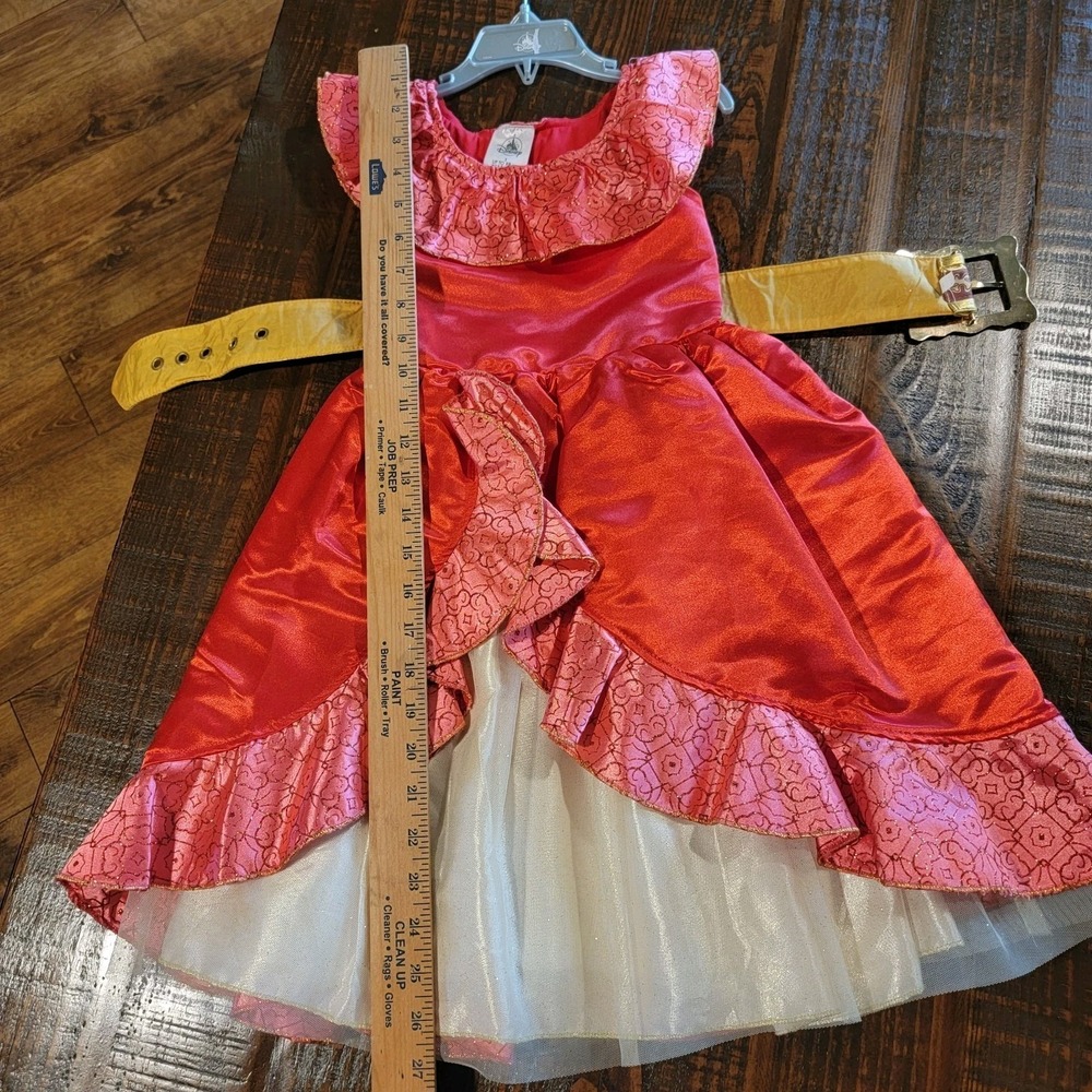 Disney Store Princess Elena Of Avalor Halloween Costume With Crown Girls Size 3 - Picture 2 of 9